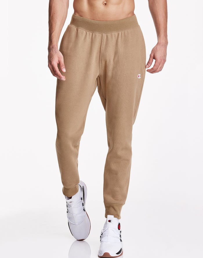 Champion Herre Joggingbukser Khaki - Reverse Weave - Danmark HWX-025831